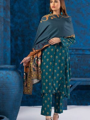 AFSAANA By REGALIA TEXTILE Unstitched 3 Piece Digital Printed Linen vol 2 Winter Collection Design 2 (AFSAANA-D-002)
